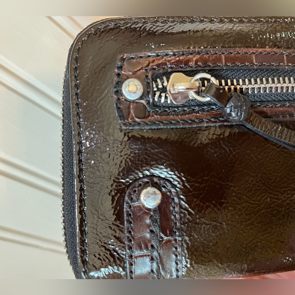Brighton Patent Leather Wallet - Brown - Picture 5 of 7